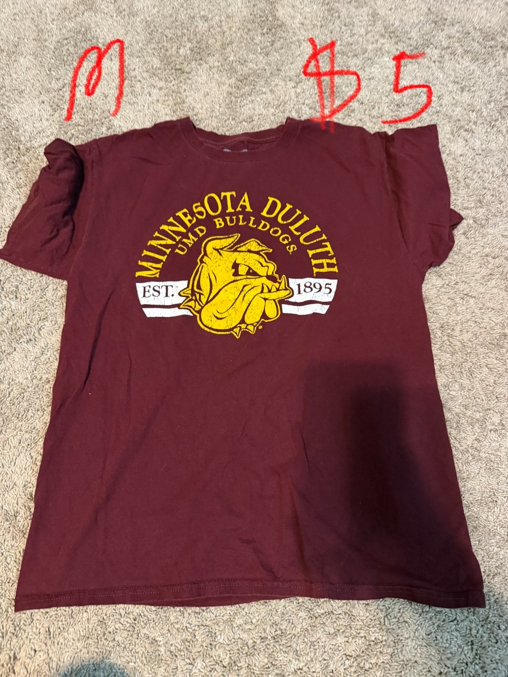 Minnesota Duluth Bulldogs Maroon Graphic Tee